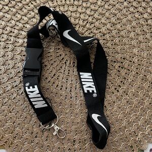 Nike Black and White Key Holder Lanyard